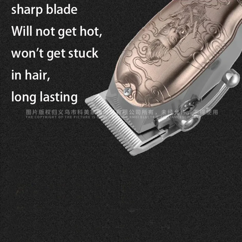 Профессиональная аккумуляторная машинка для стрижки волос Kemei 10 Вт мощный