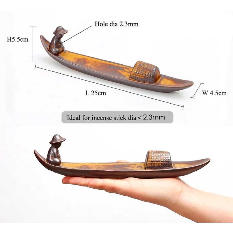 Керамическая курильница MetosiLife для рыбалки пожилых людей держатель палочек