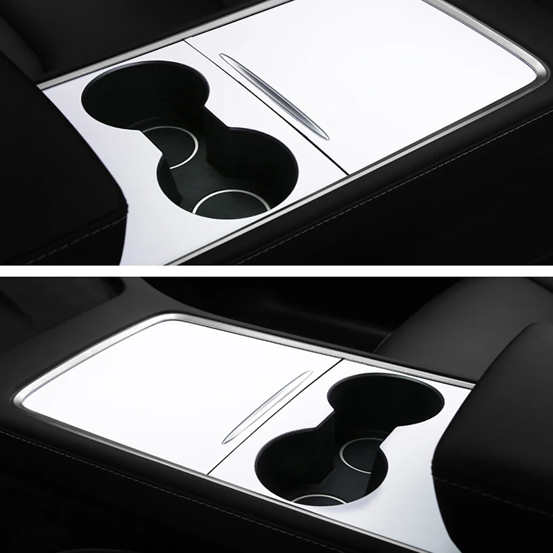 

Car Central Control Panel Protective Patch For Tesla Model 3/Y 2021 Auto Accessories Carbon Fiber ABS Patch