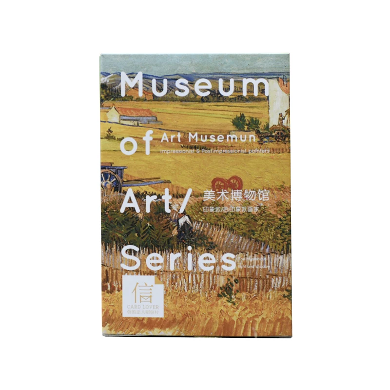 

30 sheets/Art Museum impressionist paintings creative oil painting card message card ins wall decoration