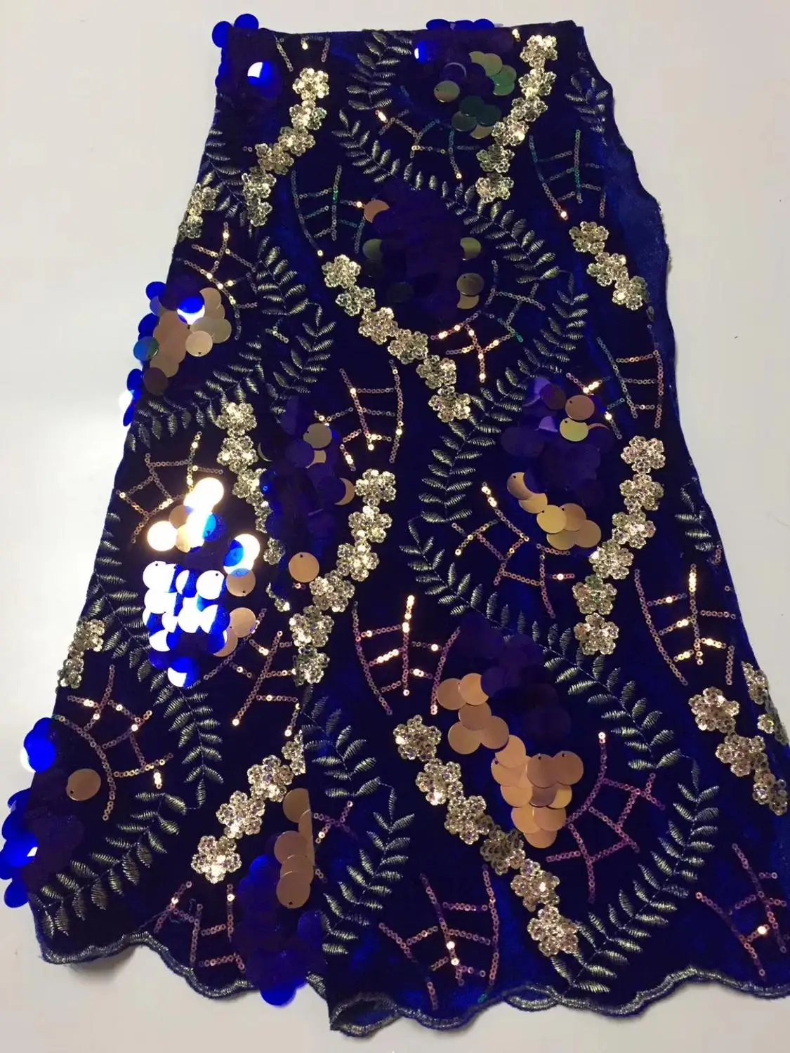 Новинка 2019 бархатная кружевная ткань с блестками французская нигерийская