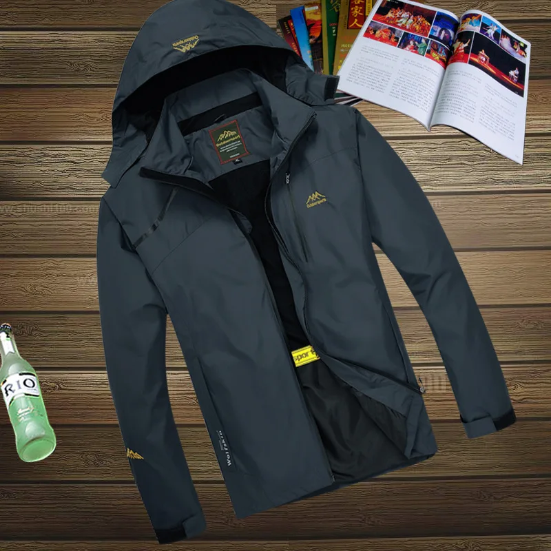 Мужская повседневная водонепроницаемая куртка весенне осенняя туристическая