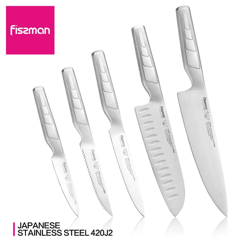 Кухонные ножи из нержавеющей стали марки fussman Nowaki 420, нож для стейка Santoku