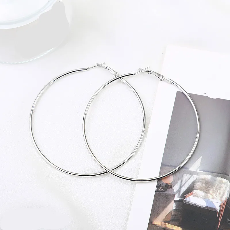 Серьги большого размера в стиле панк модные серьги для пар Большие Круглые