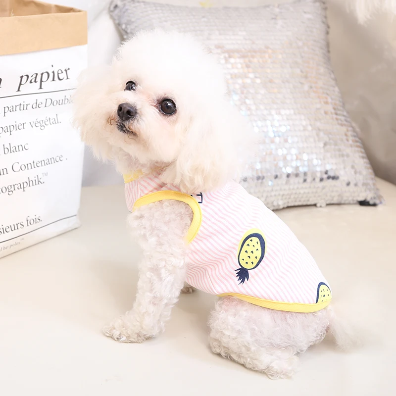 Футболка для девочек и мальчиков платья жилет влюбленных щенков маленьких собак