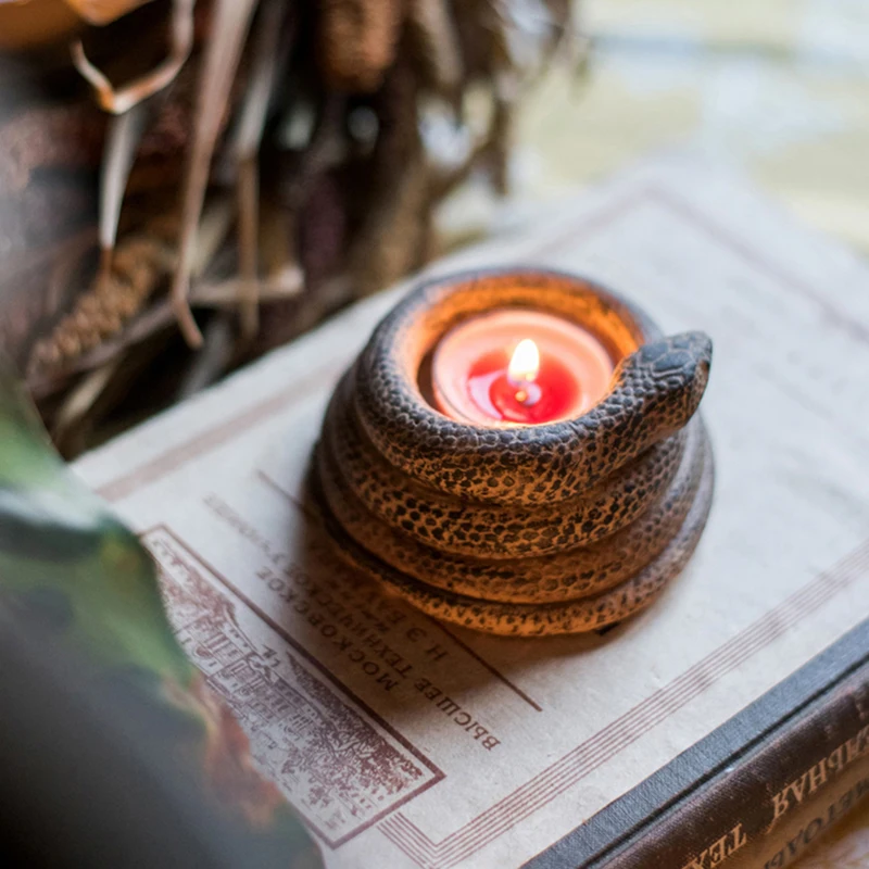 Змеиная намотка дизайн бетона подсвечник силиконовая форма Креативные