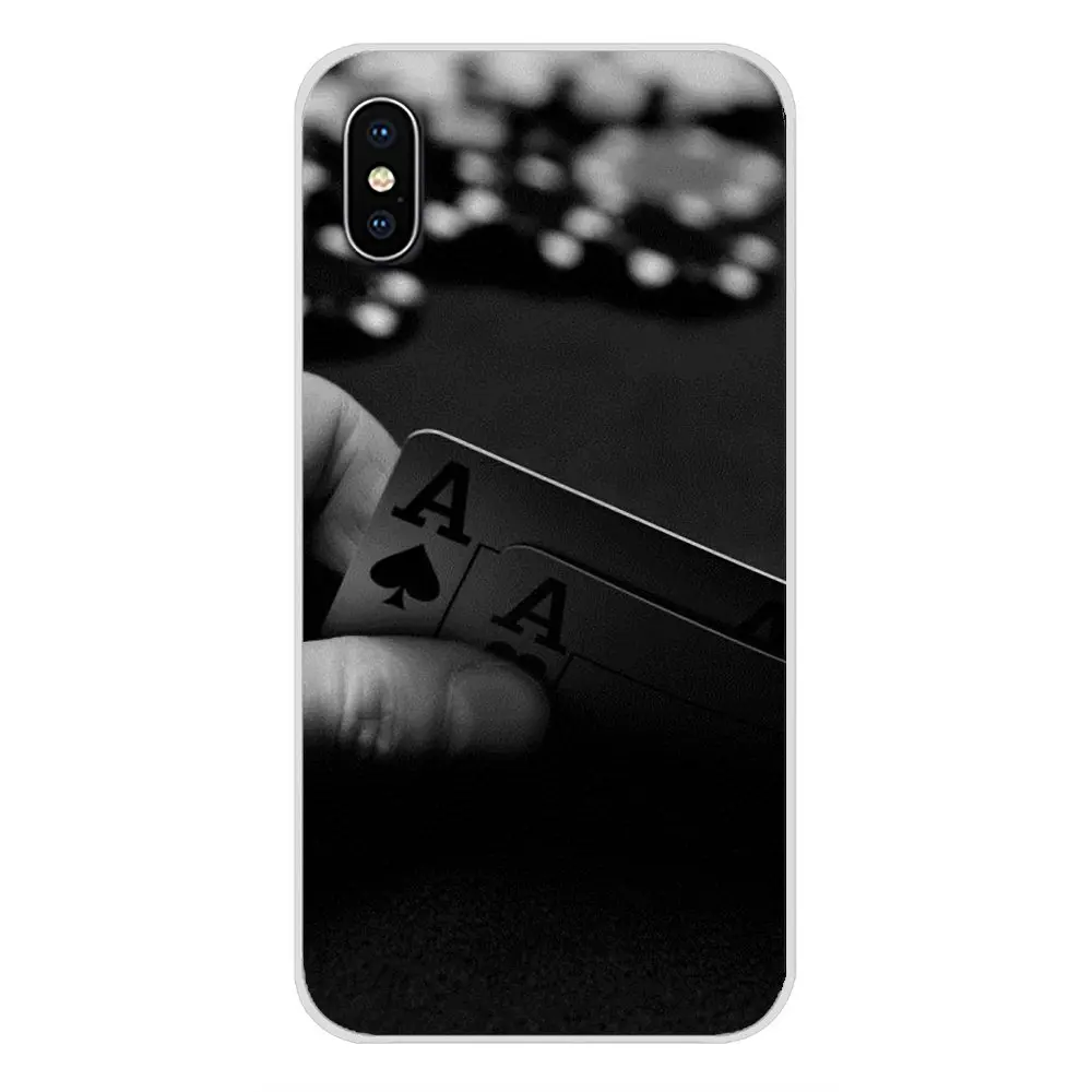 Poker Multi Colors Luxury For Apple iPhone X XR XS 11Pro MAX 4S 5S 5C SE 6S 7 8 Plus ipod touch 5 6 Transparent TPU Cases Covers | Мобильные