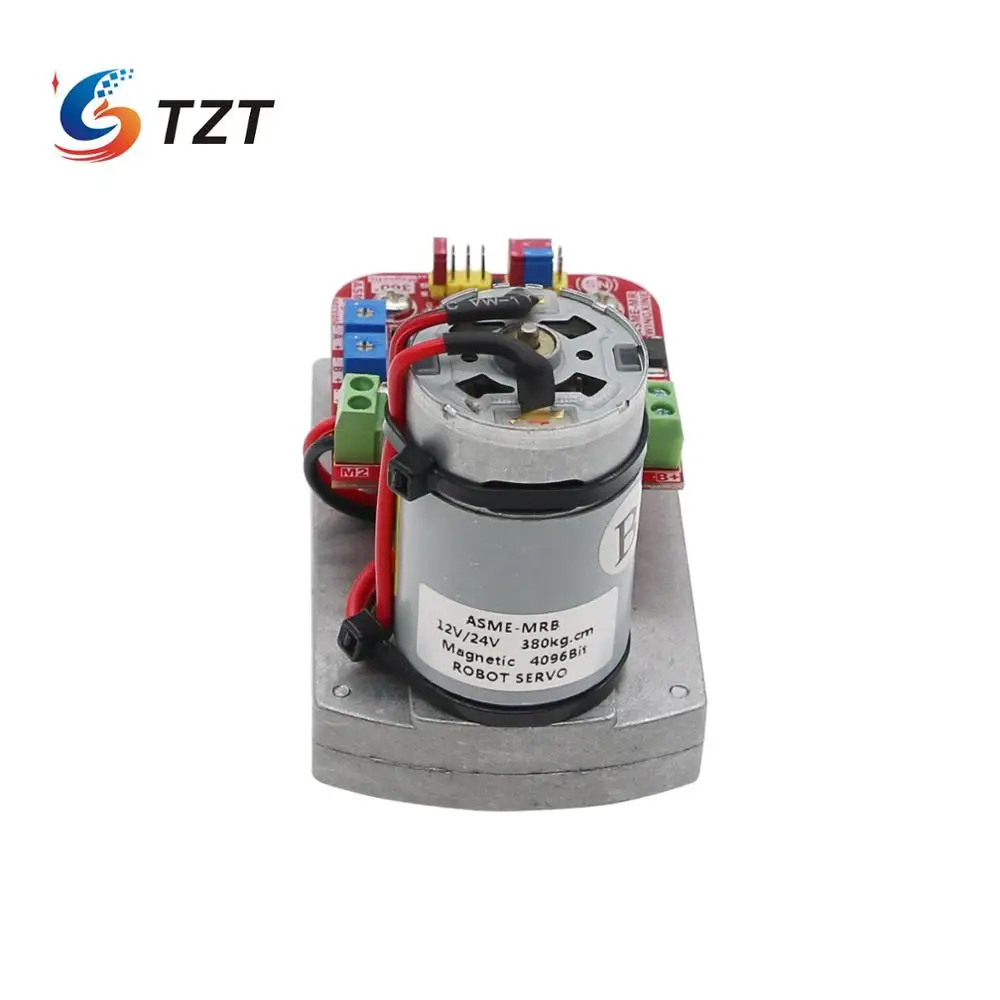 TZT сервопривод с высоким крутящим моментом DC12 24V 380 кг. См 360 градусов