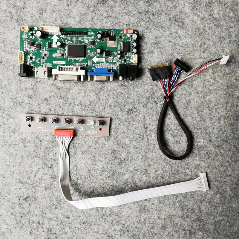 

Display Controller Board 1440*900 WLED DIY Kit VGA DVI M.NT68676 LVDS 40 Pin For B154PW04/LP154WP2/LP154WP3/LP154WP4 Matrix