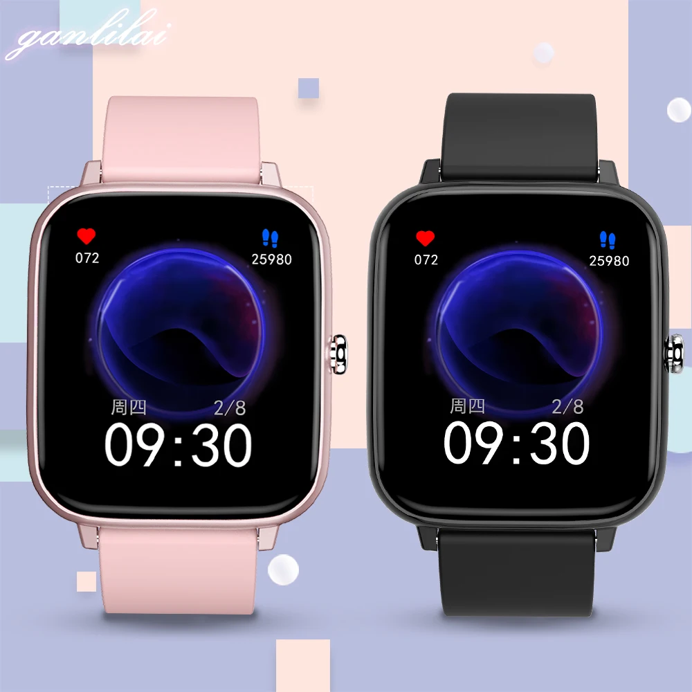 

Smartwatch Men Women 2021 Bluetooth Call Custom Dial Sports Fitness Tracker P6 Clock for IOS Android PK P8 Smart Watch