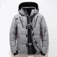 winter duck down jacket for men thick warm snow coat parka for men with windbreaker hood fashion outdoor jacket 5xl