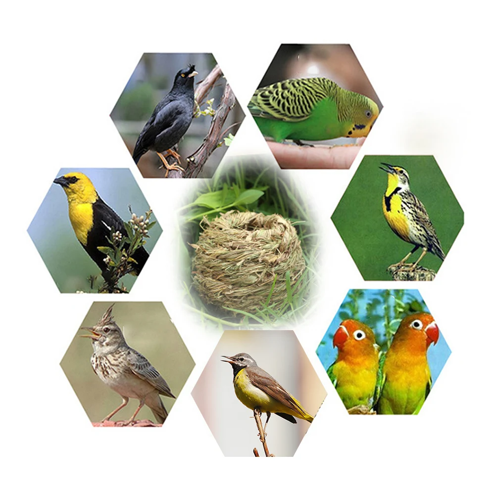 Птичий домик садовое Птичье гнездо ручная работа трава прочная уличная