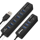 Usb-хаб 3,0 Мульти USB 3,0 концентратор USB Высокоскоростной разветвитель 3 6 портов 2,0 Hab TF кардридер все в одном для ПК Компьютерные аксессуары