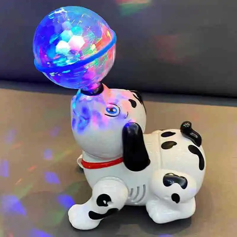 

Disney Electric Dancing and Spinning Boy Girl Baby Baby Will Move Stunt Dog Sound Running Light Toy