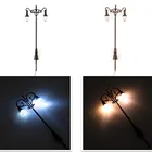 3 шт. 1:87, архитектурная настольная модель, настенная лампа, материал с 3 моделями ламп + 3 резистора, идеально подходит для железной дороги