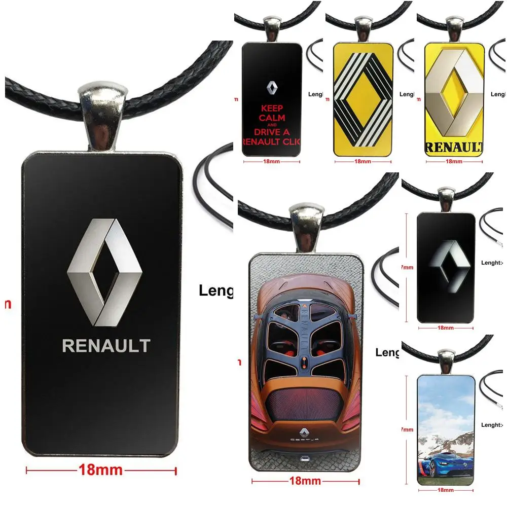 Renault логотип бижутерия со стеклянными кабошонами из нержавеющей стали цвет с