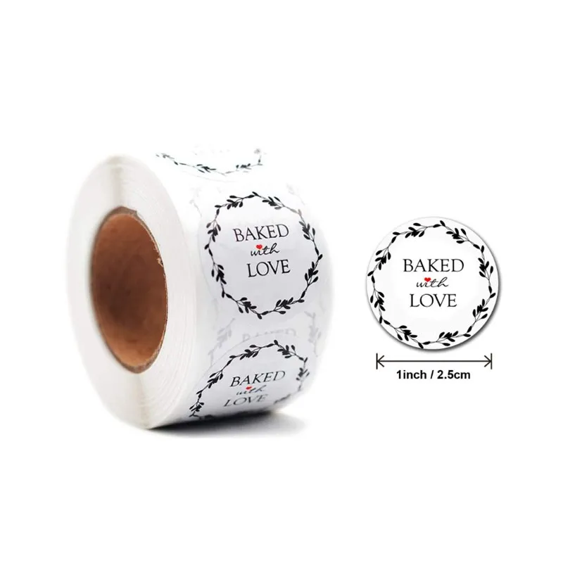 

5000pcs/pack wholesale Thank You Stickers gloss stickers Round Stationery thank you for your order Seal Labels thank you sticker