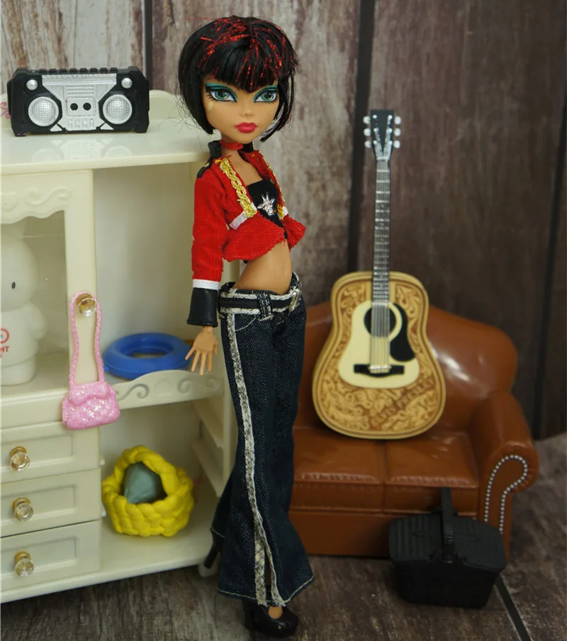 

Monstering High Doll New Clothes Set Bratz Doll Personality Doll Clothing Set Handmade Outfit Pants Skirt Blouse Doll Decors Toy