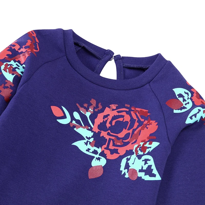 Kidsalon/рождественское платье; vestido infantil; зимний костюм принцессы с длинными рукавами для детей; платья для девочек; одежда с узорами