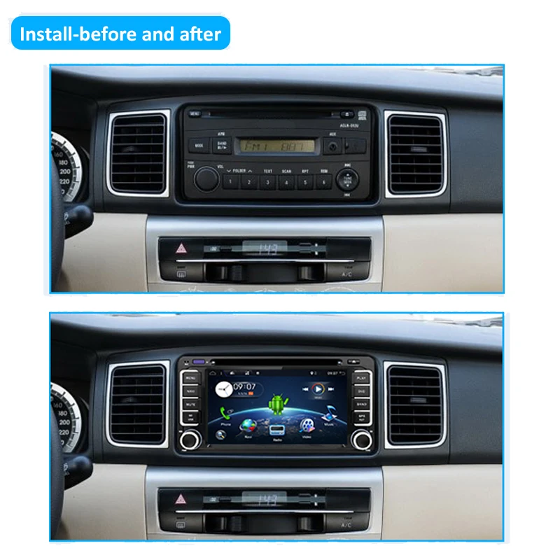 Автомобильный мультимедийный плеер на Android 10 0 для Toyota Corolla Camry Prado RAV4 Hilux VIOS 2 din