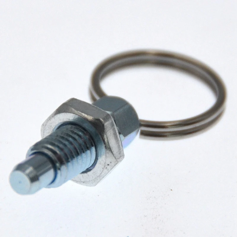 2PCS Stainless Steel Spring Indexing Plunger with Pull Ring M6 Flat | Car Towel