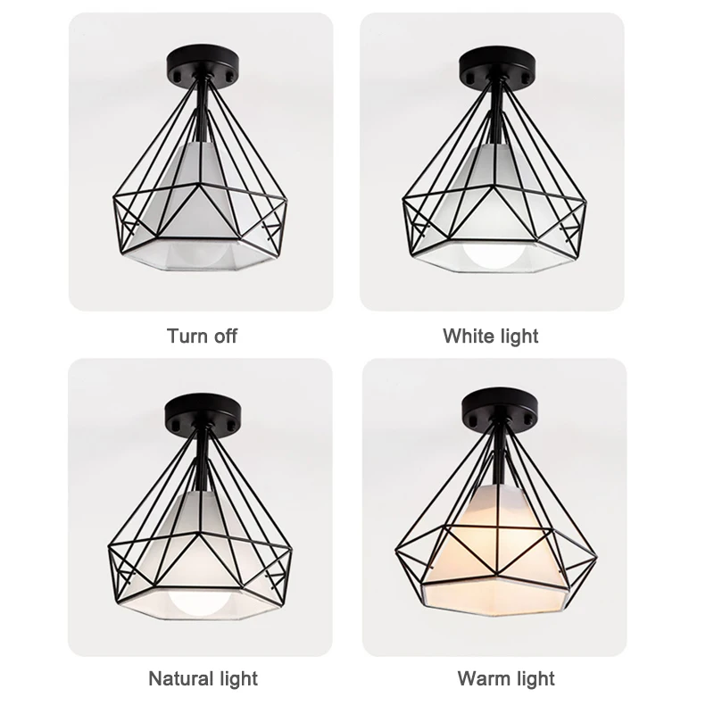 $12.44 Homhi Gold Diamond Ceiling Lights Lamp Luxury Luminaire Living Room Nordic Iron Modern Decoration Salon Bedroom Hallways HZL-006