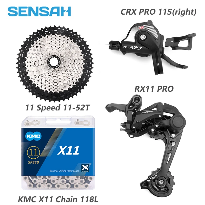 SENSAH CRX 1X11S M7000 горные велосипедные переключатели 11 40/42/46/50T маховик KMC X11 цепь