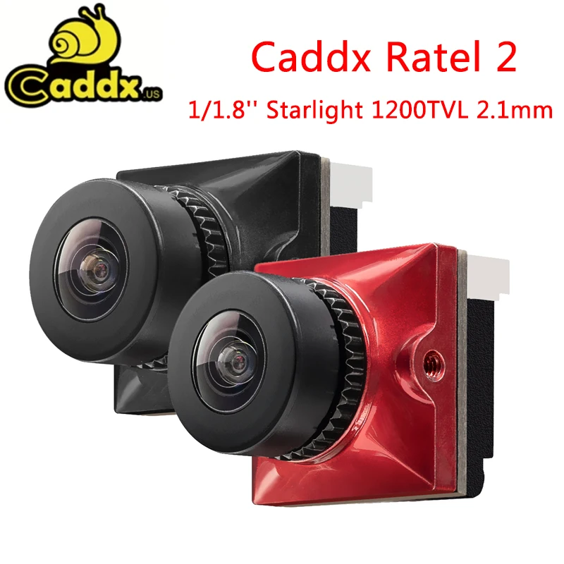19*19 мм Caddx Ratel 2 1/1.8 ''Starlight 1200TVL 1 NTSC PAL 16:9 4:3 переключаемая микро-камера Super WDR FPV