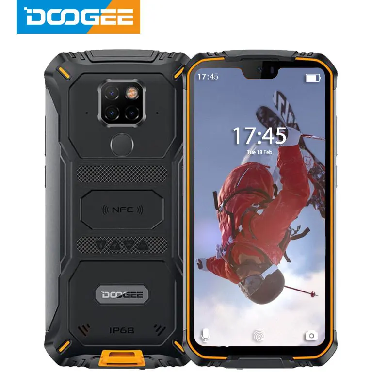 Смартфон DOOGEE S68 Pro защищенный IP68 6300 мАч 12 В 2 А 5 9 дюйма 6 + 128 ГБ|Смартфоны| |