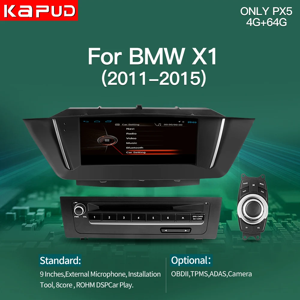 Gps навигатор Kapud для Bmw X1 E84 Android мультимедийный экран Carplay 2015 2012 автомобильный DVD