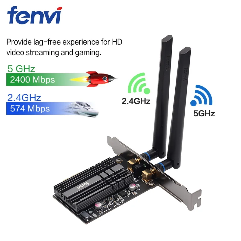 Двухдиапазонный 2974 Мбит/с беспроводной AX200NGW PCIE сетевой адаптер с Intel Wi-Fi 6 AX200 2,4 Гбит/с 802,11 ac/ax BT 5,0 Настольный FV-AX3000