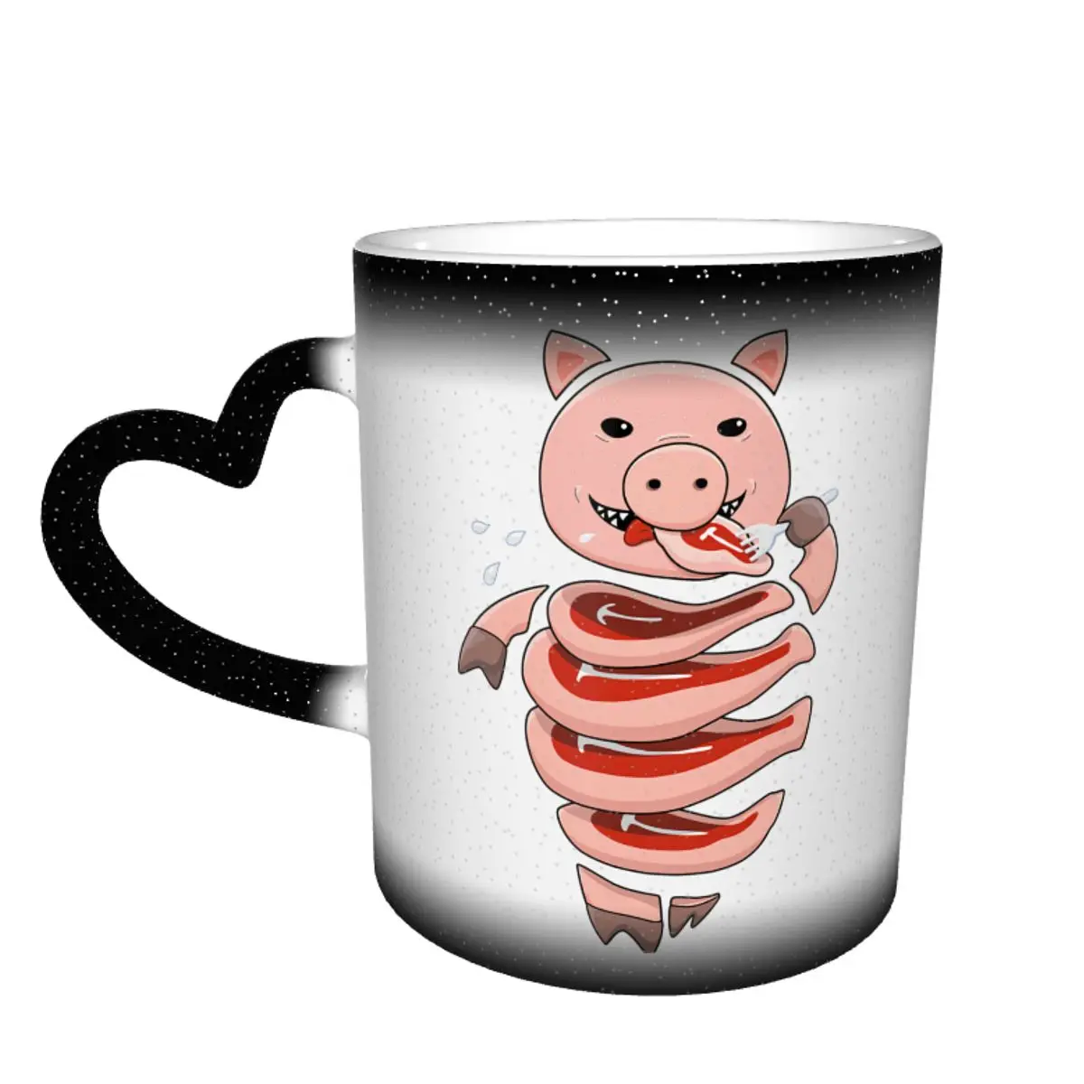 

Кружка в виде свиньи, кружка из керамики эспрессо, меняющая цвет, креативные чашки
