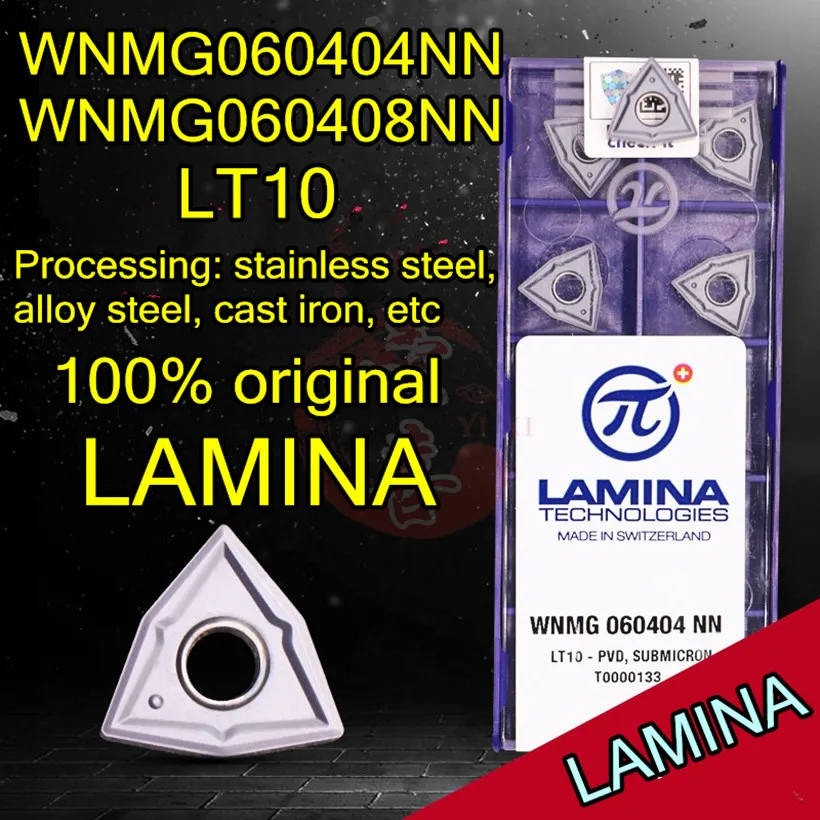 WNMG060404 WNMG060408 NN LT10 100% оригинальная твердосплавная вставка Lamina обработка: