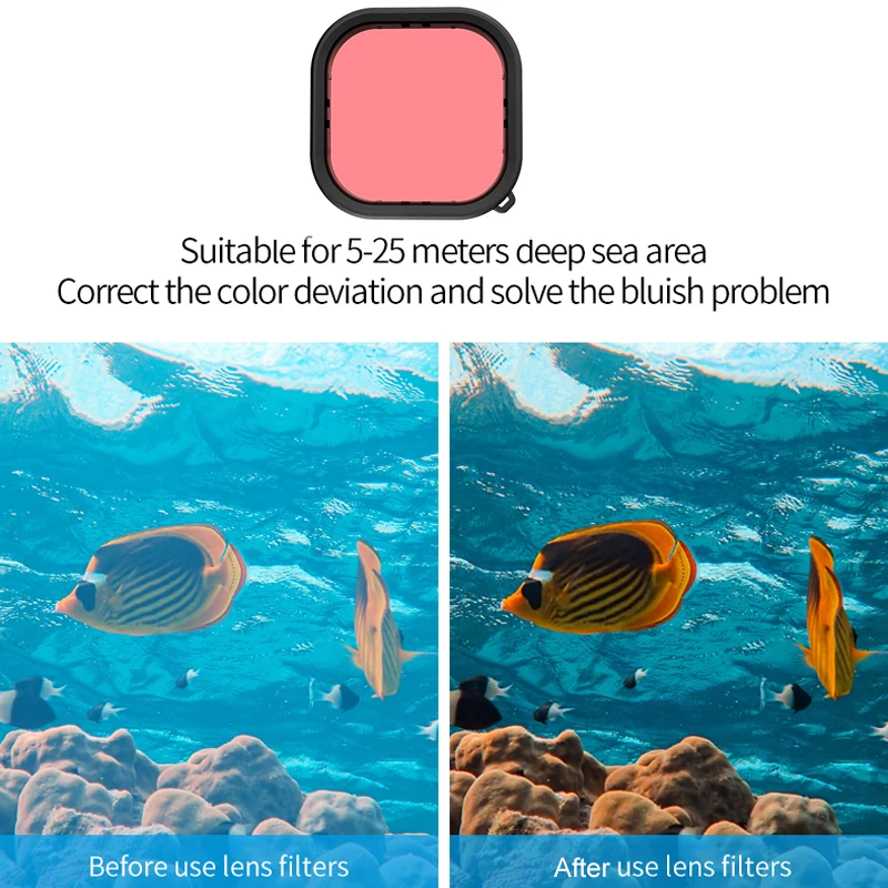 

For Gopro Hero 9 Black Waterproof Housing Case Diving Filter Lens Underwater 50M Protective Shell Box for go pro 9 Accessories