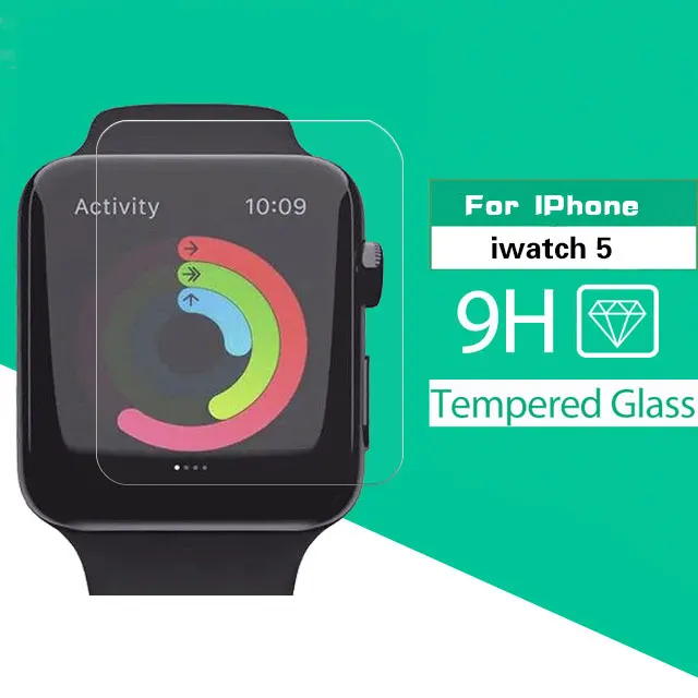

2.5D прозрачная передняя защитная пленка из закаленного стекла для Apple Iphone Iwatch 5 Защитная пленка для экрана + инструменты для очистки