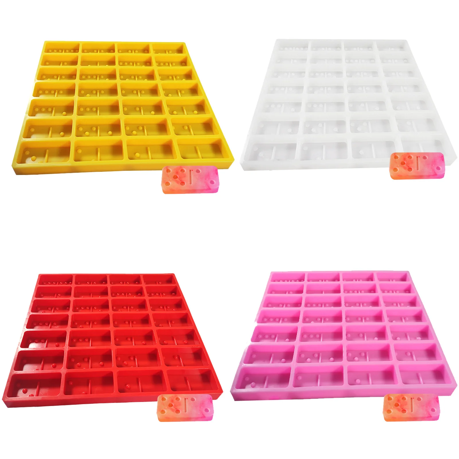 

Shiny Domino Silicone Mould Craft For DIY Epoxy And Resin Craft Molds Liquid Silicone Rubber