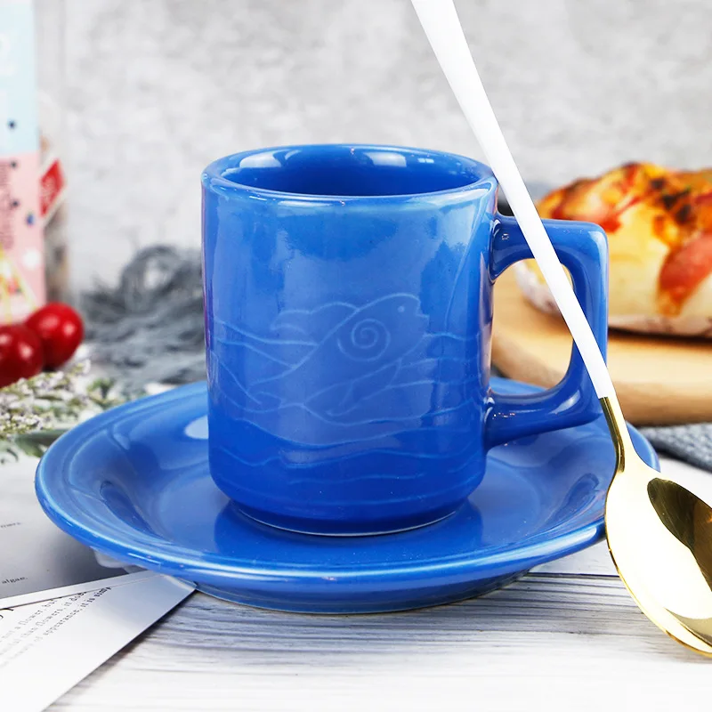 

Travel Coffee Cup and Saucer Set Modern Ceramic Reusable Cup Japanese Tea Set Eco Friendly Tazas Originales Tea Mug BD50CS