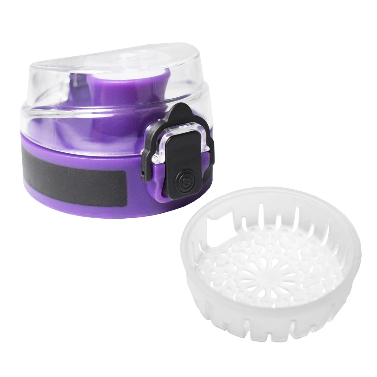 Light Purple Крышка для бутылки с маленьким горлышком 43 унций 64 унций 128 унций галлонов крышка для бутылки с водой оригинальная Пластиковая крышка для бутылки с чашкой из нержавеющей стали - Цвет: Light Purple