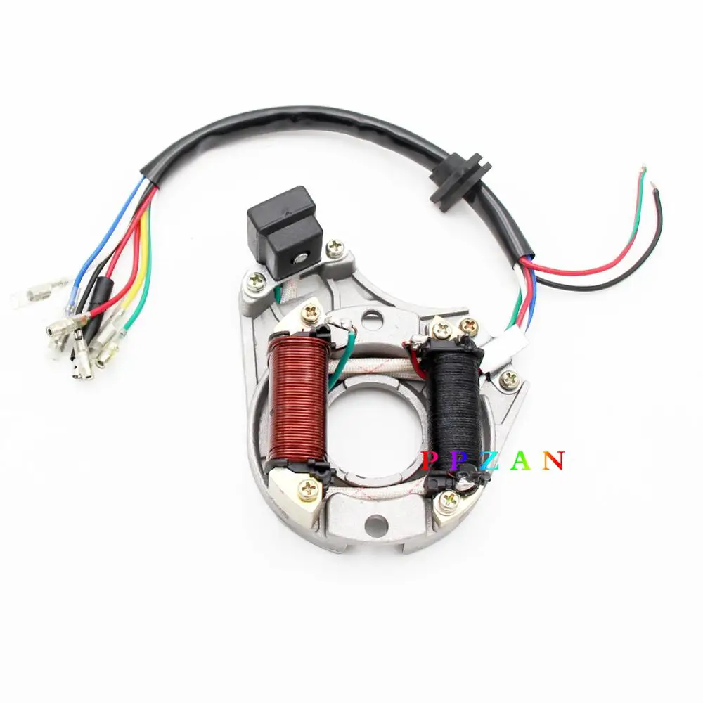 ATV Quad статор Магнето Пластина зажигания для 50cc 70cc 90cc 110cc 125cc 2 катушки Китайский Taotao