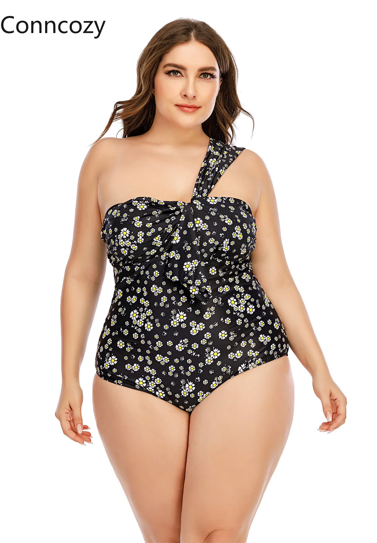 

One-shoulder Swimsuit Women One Piece Suits Plus Size Swimwear Bathing Suit Monokini Swiming Suit Sexy Print Swim Suits Trajes