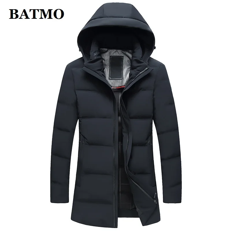 

BATMO 2022 new arrival winter 90% white duck down hooded jackets men,mens warm parkas coat,plus-size M-4XL 22103