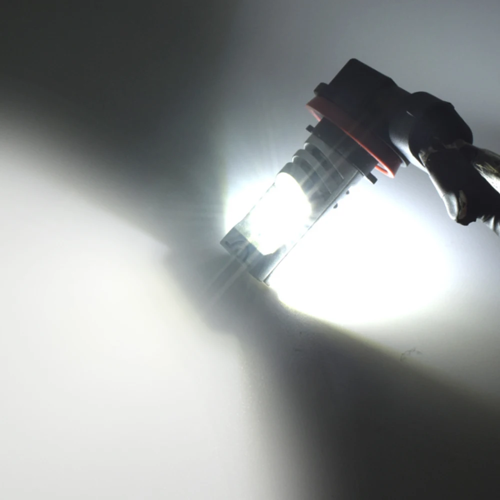 

H8 LED Fog Bulb H9 H11 9005 HB3 9006 HB4 12SMD DRL 6000K White Fog Lamp Running Light