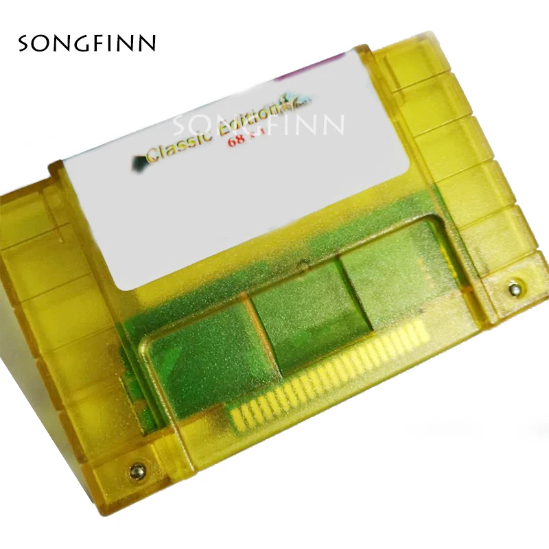 Карта памяти Super Remix 68 в 1 картридж для игровой консоли США/NTSC 16 бит с функцией