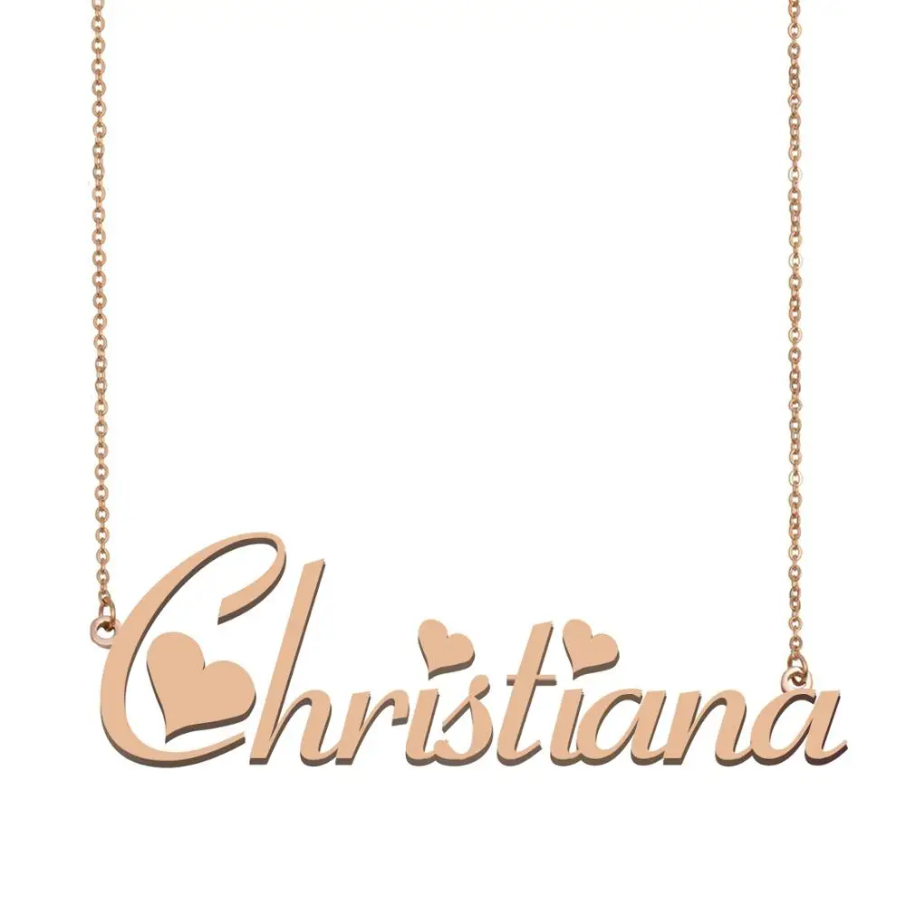 

Christiana NAME Necklace, Custom Name Necklace for Women Girls Best Friends Birthday Wedding Christmas Mother Days Gift