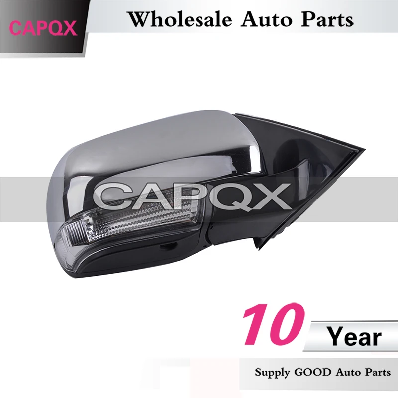 Внешнее зеркало заднего вида CAPQX со светодиодной подсветкой для Mitsubishi Pajero V73 V77 V87