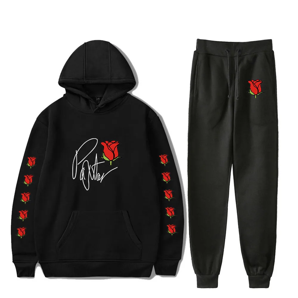 

Payton Moormeier Men's Sportswear Sets Autumn Winter Hooded Thick Male Casual Tracksuit Men 2 Piece Sweatshirt + Sweatpants Set