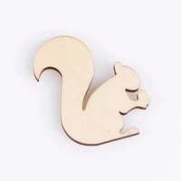 squirrel shape mascot laser cut christmas decorations silhouette blank unpainted 25 pieces wooden shape 0807