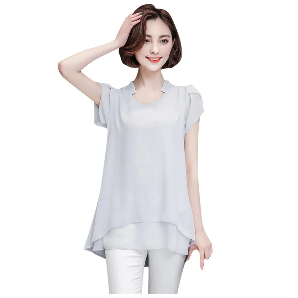 Модные женские блузки 2020 на молнии с пуговицами и длинными рукавами Свободная