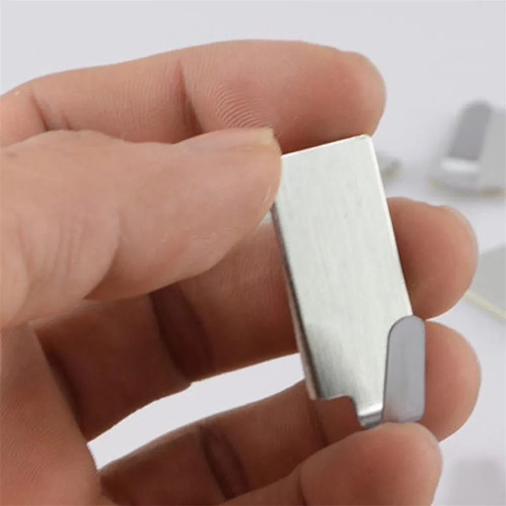 

12PCS Self Adhesive Home Kitchen Wall Door Stainless Steel Holder Hook Hanger Hook Hanger Hooks For Hanging Holder Hook 2021 New
