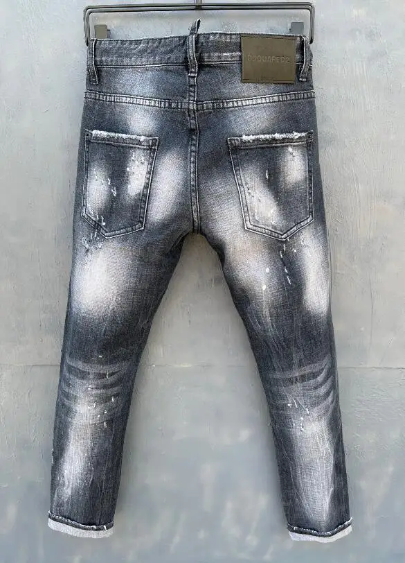 classic,Authentic DSQUARED2,Retro,Italian brand ,Women/Men Jeans,locomotive,Jogging jeans,DSQ055